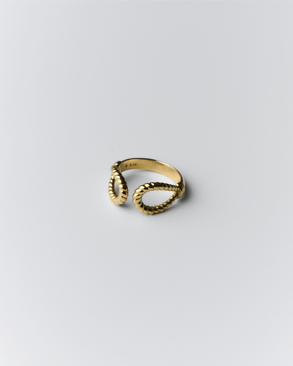 SIME BIND RING K14 GOLD