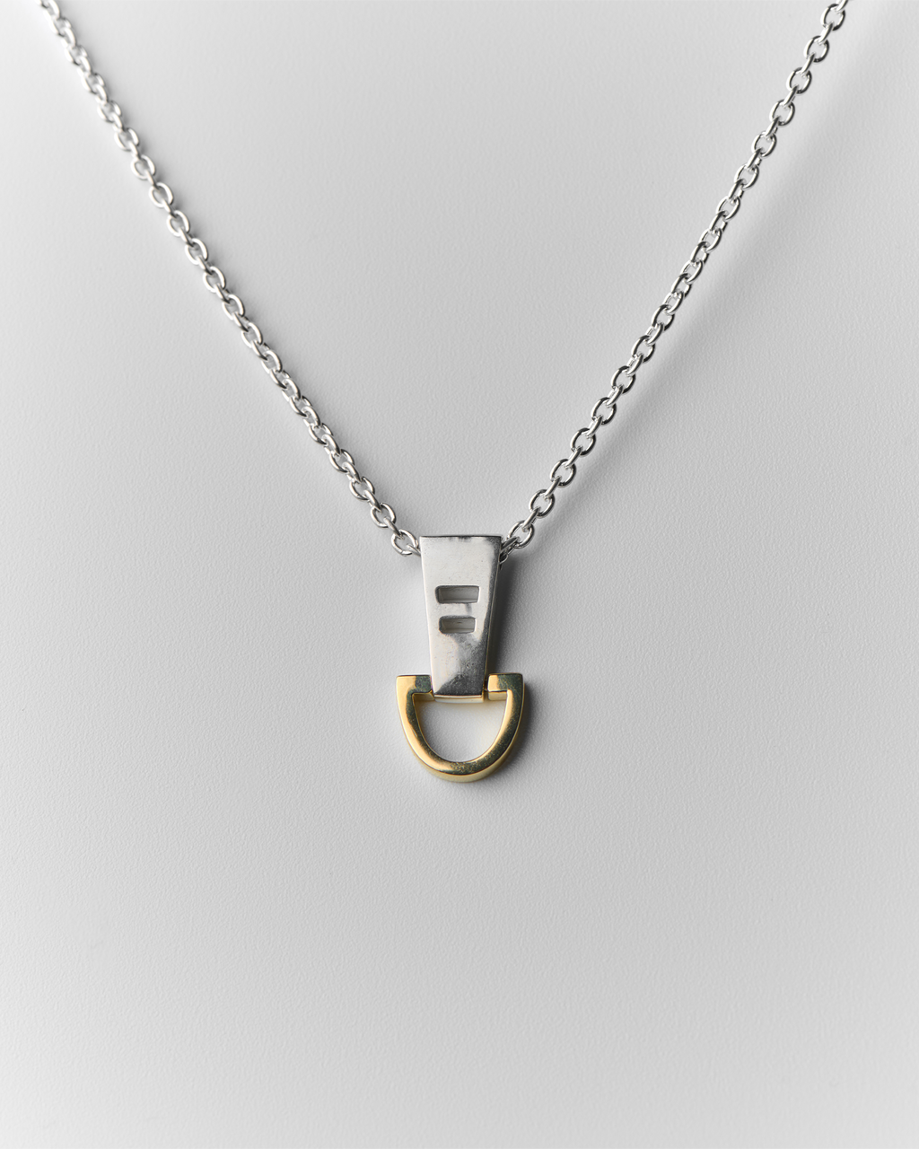 Abumi ARC necklace SV925×K14 gold