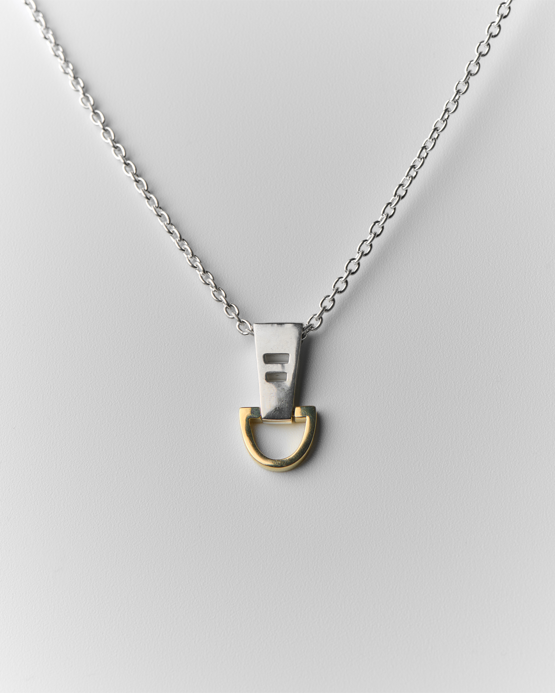 Abumi ARC necklace SV925×K14 gold