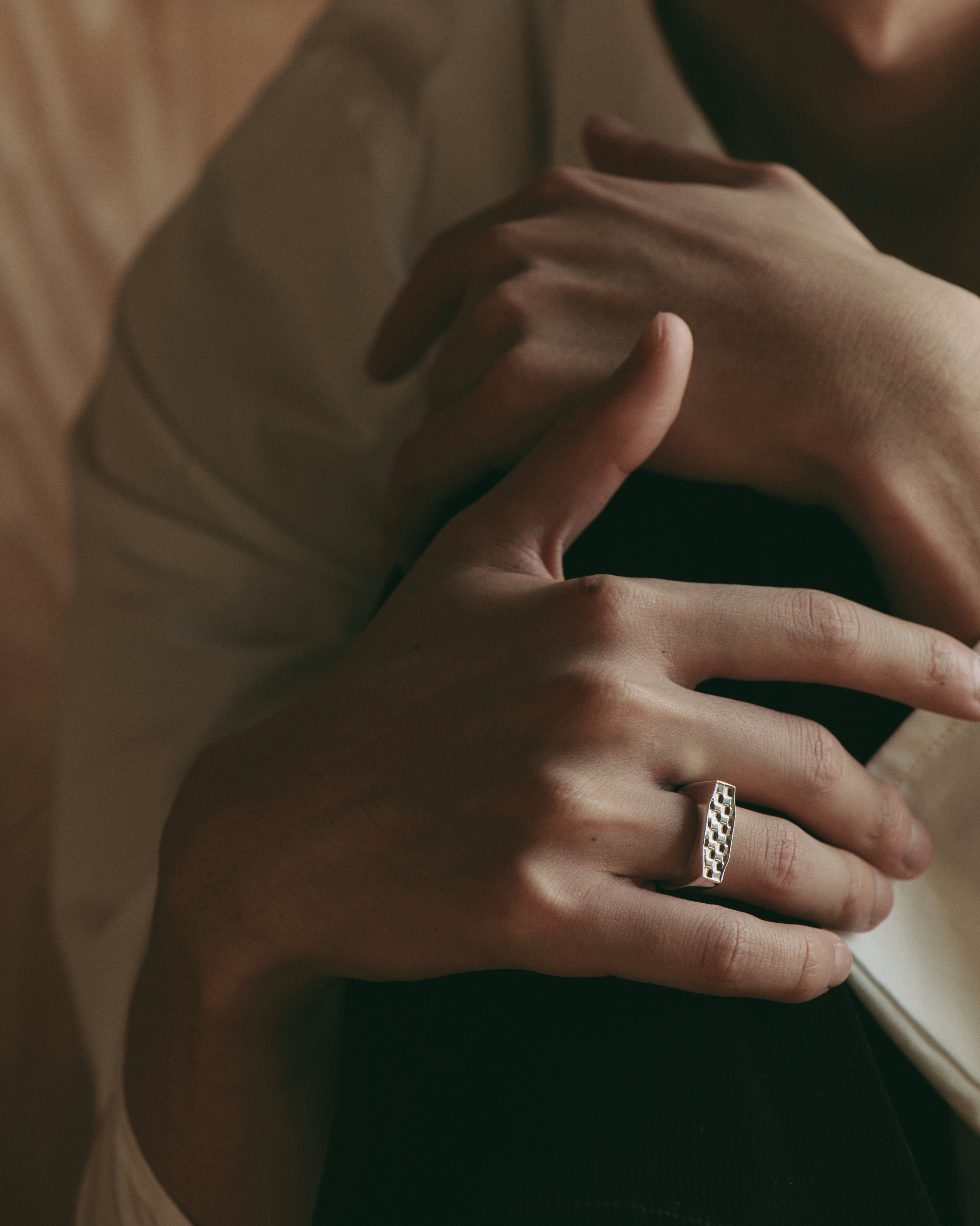 MON-ICHIMATSU HIRA RING GM SV925