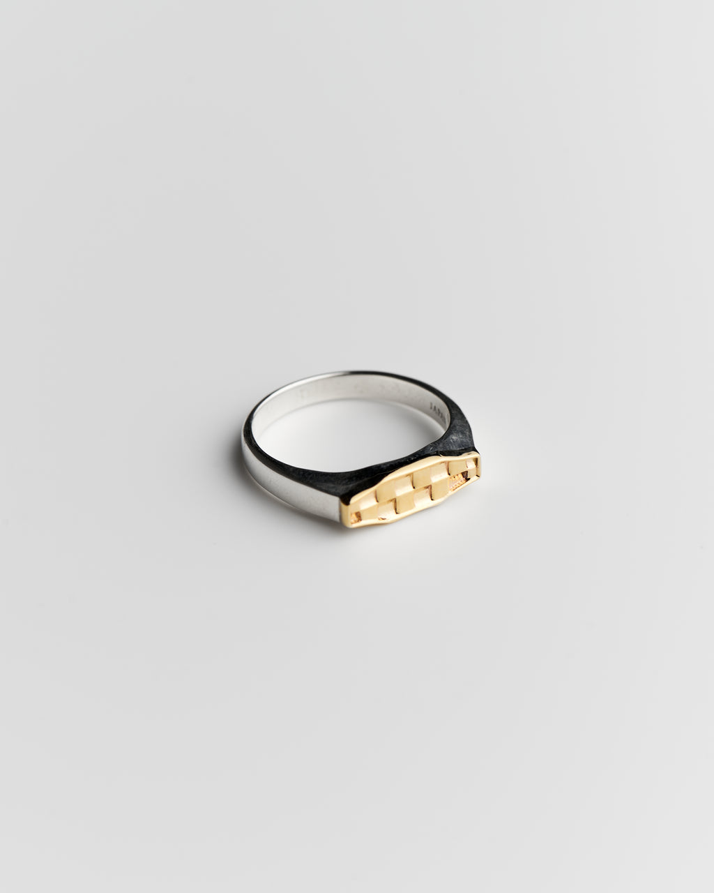 MON-ICHIMATSU HIRA RING PM K14×SV925