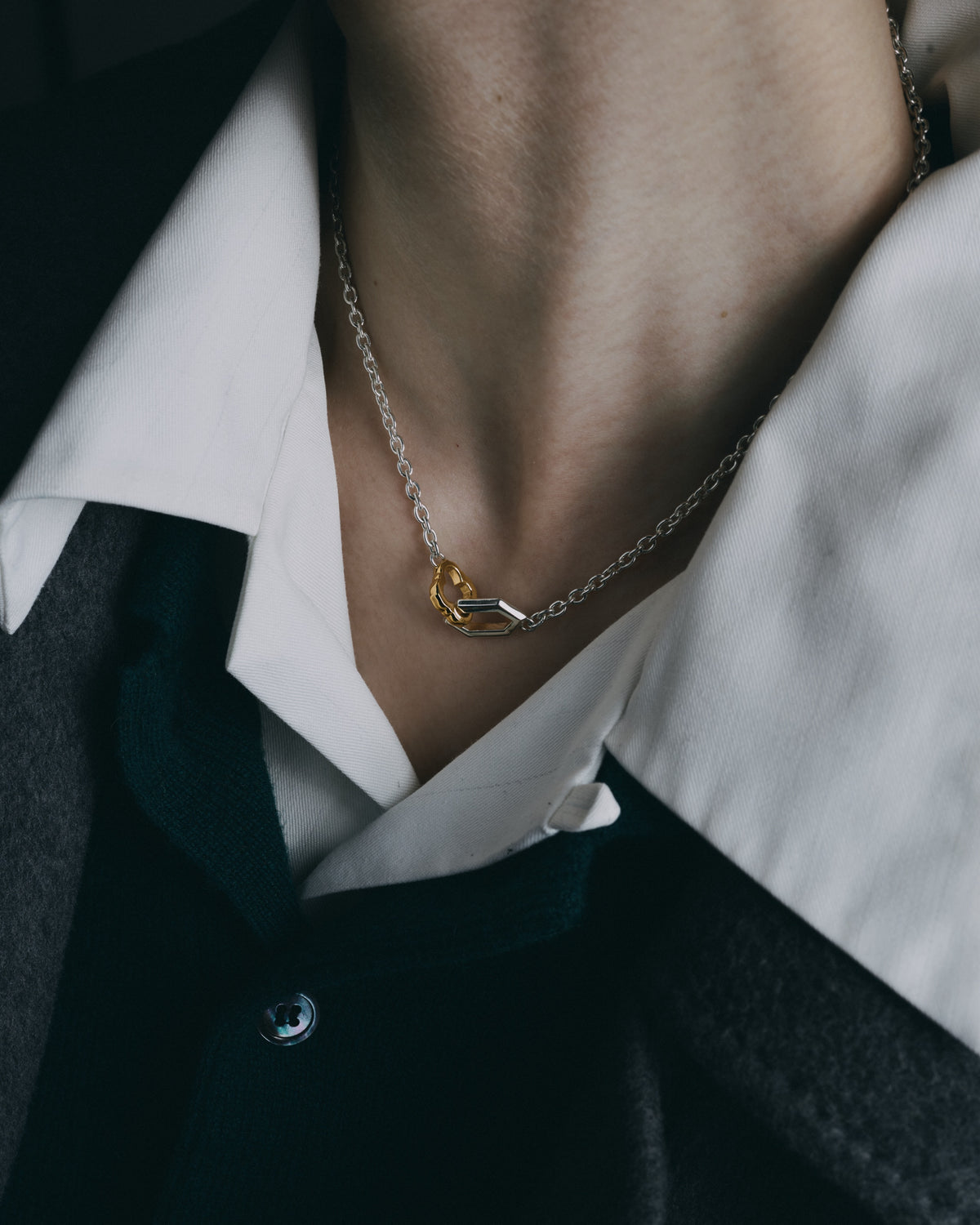 HANABISHI KIKKO Chain Necklace K14 gold×SV925